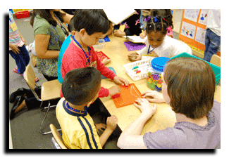 Making shapes on the geoboard