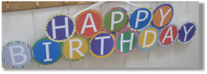 Happy birthday banner