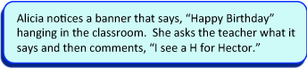 Print awareness -- alphabetic awareness